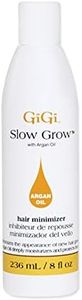 GiGi Slow Grow Hair Inhibitor Lotion with Argan Oil, Hair Regrowth Minimizer, Men and Women, 8 oz, 1-pack