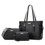 Women Fashion Handbags Wallet Tote Bag Shoulder Bag Top Handle Satchel Purse Set 4pcs