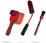 Adam's Polishes Detailing Wheel Brush Bundle - Car Cleaning Brushes for Wheel & Tire Cleaners | Includes Wheel & Tire Brush, Lug Nut Brush & Large Angled Brush (Brush Bundle)