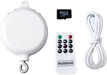 HLEEDUO Crib Mobile Motor，Baby Mobile Spinner with Remote and Memory Card,（You can Download Your Favorite Songs）,New Type Auto Baby Music Box Crib Music Mobile (TF Card RemoteVversion)
