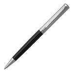 Hugo Boss HSW5804"Sophisticated Diamond" Ballpoint Pen - Chrome/Black