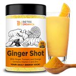 Ginger Shot with Vitamin C and Zinc - 60 Ginger Shots with Turmeric and Orange