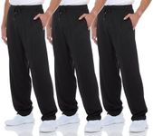 DARESAY 3 Pack: Mens Athletic Pants with Pockets, Mens Sweatpants, Men's Lightweight & Breathable Joggers (Up to 3XL)