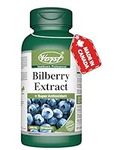 VORST Bilberry Supplement 8000mg Raw Equivalent (80mg 100:1 Extract) 90 Capsules | Eye Antioxidant, Circulation Enhancer & Inflammation Reducer | Non Gmo Wild European Blueberry | Powder Pills | 1 Bottle