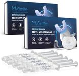 MySmile Teeth Whitening Kit with LED Light, 10 Min Fast Teeth Whitener with 3 x 35% Carbamide Peroxide Teeth Whitening Gel, Helps to Remove Stains from Coffee, Smoking, Wines, Soda, Food (2PK), Blue