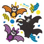 Baker Ross AW769 Halloween Bat Decoration Kit Mix & Match Childrens Craft (Pack of 8), Assorted, 4.0 cm*23.0 cm*15.0 cm