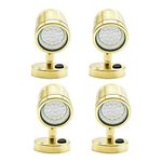 MARINE CITY Brass Swivel Head Cabin Reading Chart LED Light MR 16-3 W for Marines – Boats – Yachts – Ships (Pack of 4)