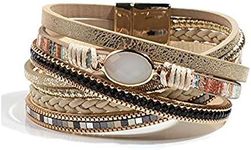 Vercret Leather Wrap Bracelet for W