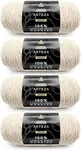 ARTEZA Acrylic Yarn for Crocheting, 4 x 200-g Skeins of Worsted Yarn for Knitting, Freshly Pressed A004,Knitting & Crochet Supplies