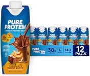 Pure Protein Chocolate Peanut Butter,Ready to Drink and Keto-Friendly, Vitamins A, C, D, and E Plus Zinc to Support Immune Health, 11 Oz, 12 Count (Packaging may vary)