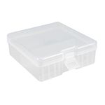 uxcell Hard Plastic Large Battery Storage Box Holder Organizer Protective Container for AAA/AA/C/D/9V Batteries