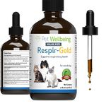 Pet Wellbeing Respir-Gold for Dogs & Cats - Vet-Formulated - Supports Easy Breathing, Normal Airways, Respiratory Health - Natural Herbal Supplement 4 oz (118 ml)