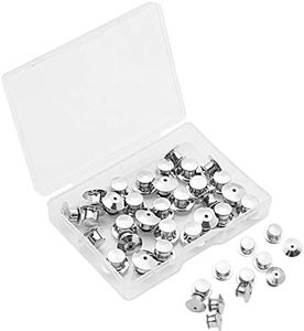 SUBANG Metal Pin Backs Locking Pin Keepers Locking Clasp with Storage Case 30 Pieces