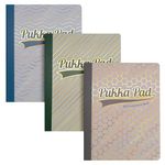 Pukka Pad Haze B5 Composition Books – Pack of 3 Notebooks with 140 Pages, 70 Sheets of College Ruled 80GSM Paper with Margin for School Notes, Office Organisation, or Home Memos – 9.75 x 7.5in