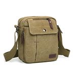 Kono Man Bag Small Canvas Messenger Bag Men Shoulder Bags Travel Organizer Satchel Multi Pockets Sling Cross Body Bag