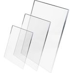 DNQ 3mm Crystal Clear Acrylic Perspex Plastic Sheet Panel Lightweight for Multipurpose Crafting, DIY, Picture Frame, Glass Painting Shed Windows (1, Transparent, A5 (105mm x 148mm))