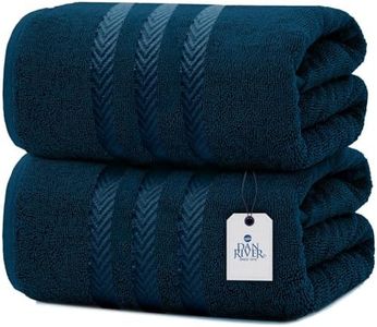 DAN RIVER Pack of 2 Bath Sheet 35x70 Inches, Big Towels Oversized Extra Large Bath Sheets, Absorbent Quick Dry Towels - Blue Opal