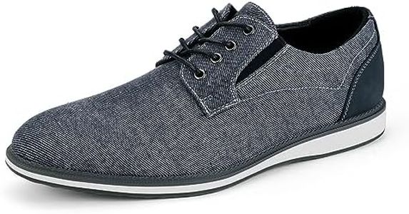 Mofri Mens Dress Shoes Knitted Casual Oxford Shoes, Blue, 7