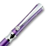 LACHIEVA LUX Elegant Crystal Executive Metal Ballpoint Pen with German-made Refills, Luxury High end Writing Instruments for Women-Purple