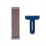 Bewinner T-Type GPIO Extension Board +40Pin Ribbon Flat Cable - Copper Core, Rainbow Looking - Applied to Breadboard Test - Extending Kit for Raspberry Pi 1B+/ 2B/ 3B