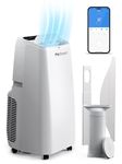 Pro Breeze 4-in-1 Powerful Portable Air Conditioner 12,000 BTU - Smart Home WiFi Compatible - App & Voice Control - Heater & Dehumidifier mode, 24hr Timer & Window Venting Kit - Class A Energy Rating