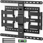 monTEK Ultra Slim TV Wall Mount for Most 43-90 inch TVs, 1.1" Thin Low Profile TV Bracket, Full Motion TV Mount Dual Swivel Articulating Tilt 6 Arms, Max VESA 600x400mm, Up to 132lbs, 16"/18" Studs