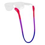 Chums Switchback Eyewear Retainer - Lightweight Silicone Sunglasses Strap (Pink/Plum)