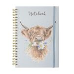 Wrendale Designs by Hannah Dale - Daisy Coo Illustrated Spiral Bound Lined Notebook - A4