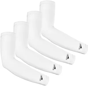 Achiou Cooling Ice Silk Arm Sleeves, Summer UV Sun Protection Compression Sleeves UPF 50+ for Women Volleyball Youth Sports