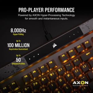 CORSAIR K70 MAX RGB Mechanical Gaming Keyboard – Customizable Lighting