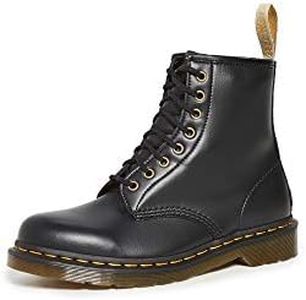 Dr. Martens Unisex Vegan 1460 8 Eye Boot, Black Felix Rub Off, 9 Women/8 Men