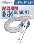 Electric Vacuum Hose with Pistol Grip Swivel Handle Compatible with Aerus Electrolux Lux Legacy Epic - White/Blue - by LifeSupplyUSA