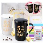 Psukhai 5th Wedding Anniversary/Gifts for Couple, Parents, Him, Her, 5 Year Anniversary/Gift, Pamper Sets for Women Gifts, Mr Right & Mrs Always Right Mugs, Valentines Day, Coffee Drinking Cup Gift