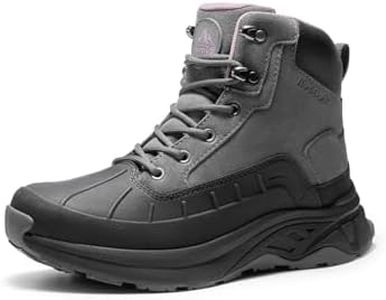 NORTIV 8 Women's Waterproof Hiking Boots Outdoor Trekking Camping Trail Hiking Boots,Size 8.5,Dark Grey,SNHB2312W-W