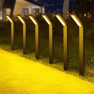 Lenlun Solar Lights for Outdoor Garden, Pack of 6 Solar Lights Warm White LED IP65 Solar Path Light Garden Lights for Garden, Lawn, Yard, Pathway, Driveway