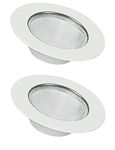 Kyoto Stainless Steel Kitchen Drain, Basin Basket Filter Stopper (Set of 2)