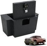 OETEX Center Console Safe for Car, Gun Safe Vault, In-vehicle Lockbox Storage Compatible with 2023-2024 Chevy Silverado 1500/GMC 1500, Heavy Gauge Cold Rolled Plate Steel,4-digit Lock