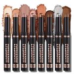 LANGMANNI 8Pcs Eyeshadow Stick Gift Set,Soft Smooth Cream With Matte Earth & Metal Colors, Waterproof & Long-Lasting, Beauty & Personal Care Eye Shadow Stick For Daily Makeup & Special Occasions (#A)
