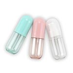 1.5oz/40ml Fine Mist Spray Bottle for Perfume HairSpray Skincare Makeup, Empty Mini Portable Travel Cosmetic Bottle Set, Small Refillable Liquid Containers (3 Colors Pack)