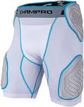 CHAMPRO Bull Rush 5-Pad Girdle WHITE , GREY INSET, Adult Medium