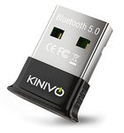 Kinivo USB Bluetooth Adapter for PC BTD500 (BT 5.0, Wireless Dongle Receiver for Windows 11/10/8.1/8, Raspberry Pi, Ubuntu) - Compatible with Laptops, Headsets, Speaker, Mouse, Keyboard, Printers