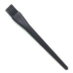 Lantee 10 Pcs Black Plastic Round Handle Lab Cleaning Anti Static ESD Brush Set for Mobile Phone Keyboard Tablet PCB BGA Repair Soldering