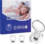 Garleaf Anti Snoring Devices, 2PCS Snore Stopper with Adjustable Magnet, Silicone Nose Clip Stop Snoring, Effective to Relieve Snoring, Snoring Solution for Comfortable and Quieter Sleep (Pack of 2)