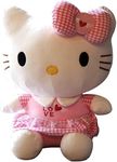 BESTZY Hellokitty Plush Doll, Hellokitty Plush Toy Figures Plush Cuddly Toys Cartoon Anime Soft Toy Stuffed Animal Cute Plushies Kawaii Collection Children Gifts for Boys and Girls Fans Decoration