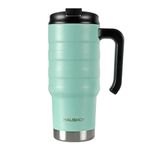 HAUSHOF Travel Tumbler 700ml/24Oz, Double Wall Vacuum Insulation Flask, Stainless Steel Coffee Mug, Keeps 24 Hours Cold & 6 Hours Hot, BPA-Free