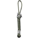 Wudaizhi Viking Rune Bead Lanyard Keychain Outdoor Survival Paracord Rope Keychain Jewelry Handmade Car Key Knife Keyring