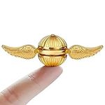 Golden Fidget Spinner for Kids, Metal Magic Orb Ball Handheld Finger Toy for Stress Relief, Adult Desk Office Classroom Fidgit Gift for Christmas Birthday