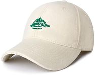Baseball Cap Mens - Peak Embossed Patterns Baseball Hats, Classic Strapback Cap Adjustable Summer Sun Hat Sports Cap for Outdoor Men UK White