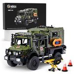 Nifeliz Off-Road Ambulance Truck, Military Emergency Car Model Toy, Army Vehicle Building Set for Adult Gift Giving (3,850 Pieces)