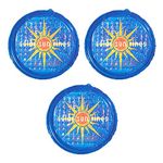 Solar Sun Rings 3 Pack UV Resistant Above Ground Inground Swimming Pool Hot Tub Spa Heating Accessory Circular Heater Solar Cover, Blue